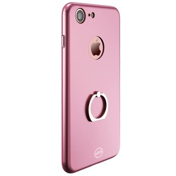 Husa Joyroom 360 Ring (fata + spate + folie sticla) pentru iPhone 7, Rose Gold Husa Joyroom 360 Ring (fata + spate + folie sticla) pentru iPhone 7, Rose Gold