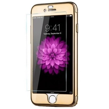 Husa Joyroom 360 Ring (fata + spate + folie sticla) pentru iPhone 6 Plus / 6S Plus, Gold Husa Joyroom 360 Ring (fata + spate + folie sticla) pentru iPhone 6 Plus / 6S Plus, Gold