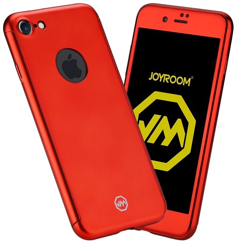 Husa Joyroom 360 (fata + spate + folie sticla) pentru iPhone 6 / 6S, Rosu