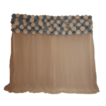 Panou floral Handmade Minis Boutique, alb si bleu, model 2 Panou floral Handmade Minis Boutique, alb si bleu, model 2