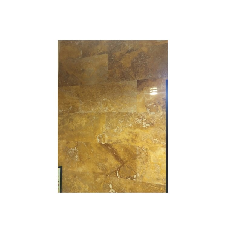 Placaj travertin Yellow 60 x 30 x 1,2 cm chituit si lustruit-pretul este pe mp