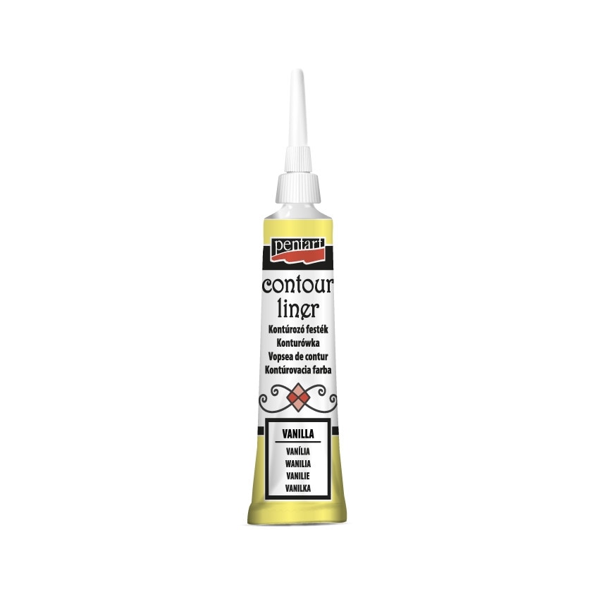 Vopsea contur universal Pentart - vanilie, 20 ml