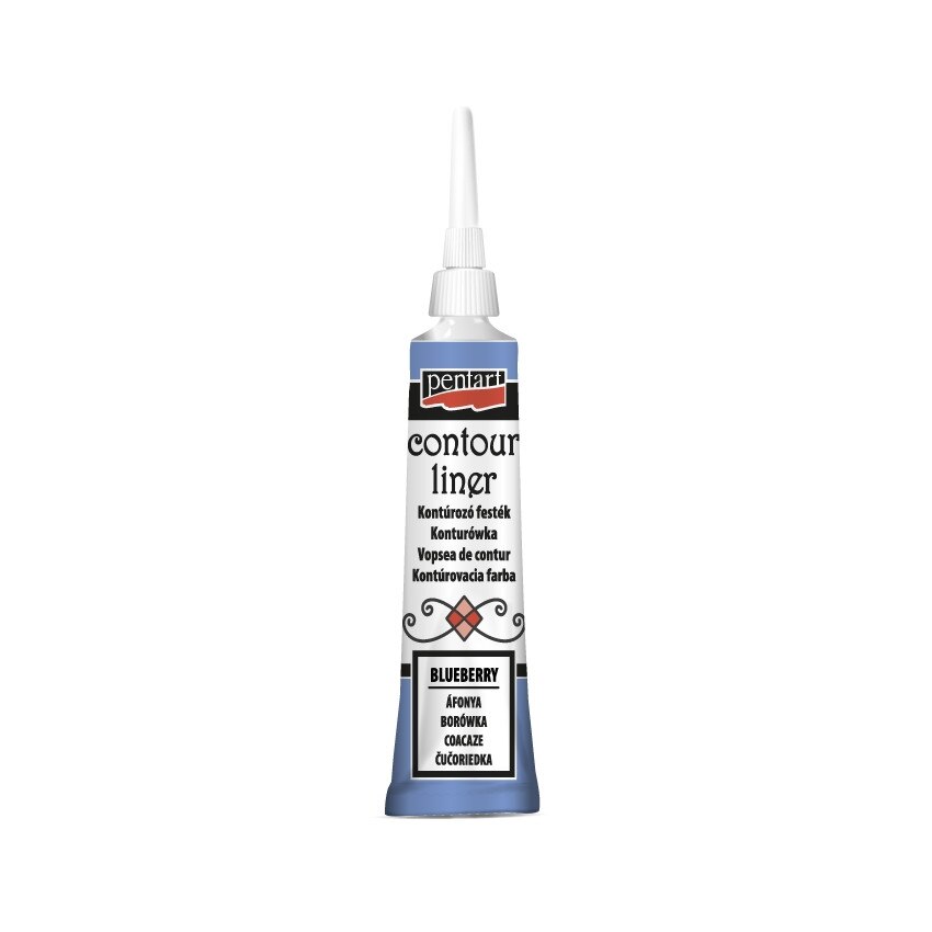 Vopsea contur universal Pentart - afine, 20 ml