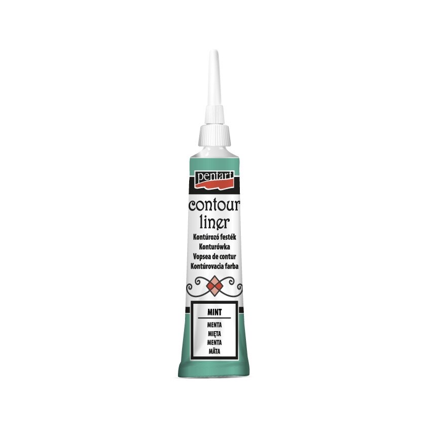 Vopsea contur universal Pentart - menta, 20 ml