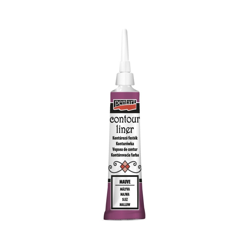 Vopsea contur universal Pentart - nalba sclipicios, 20 ml