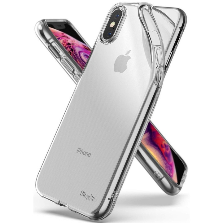 Husa de protectie Ringke Air pentru Apple iPhone X/XS, poliuretan, transparent