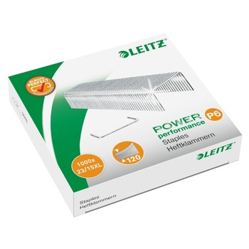 Capse Leitz Power Performance 23/15XL, pentru capsatorul 5553, 1000 buc/cutie Capse Leitz Power Performance 23/15XL, pentru capsatorul 5553, 1000 buc/cutie
