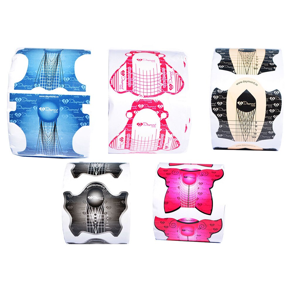 Set Sabloane constructie Daymond Nails 5 bucati