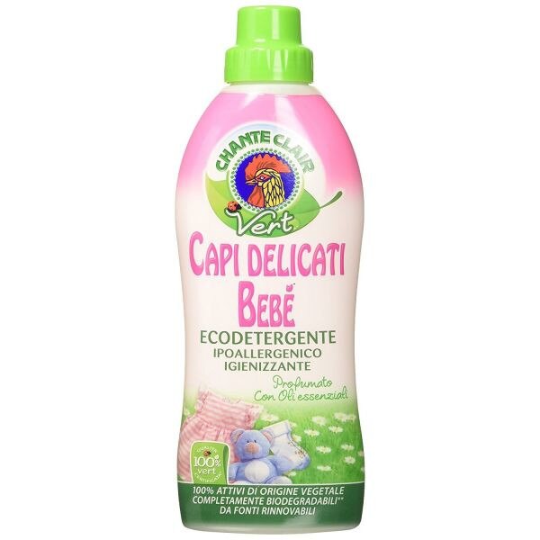 Detergent lichid ecologic pentru rufe delicate Bebe Chante Claire fara parfum 750ml