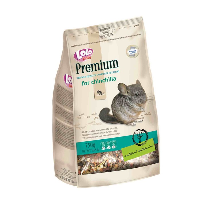 Hrana pentru chinchilla Lolo Pets, 750g