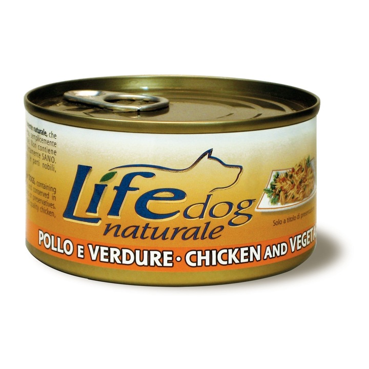 Храна за кучета Life Natural Lifedog Chicken and Vegetables, с филенца пилешко месо и зеленчуци, 170 грама 2002V