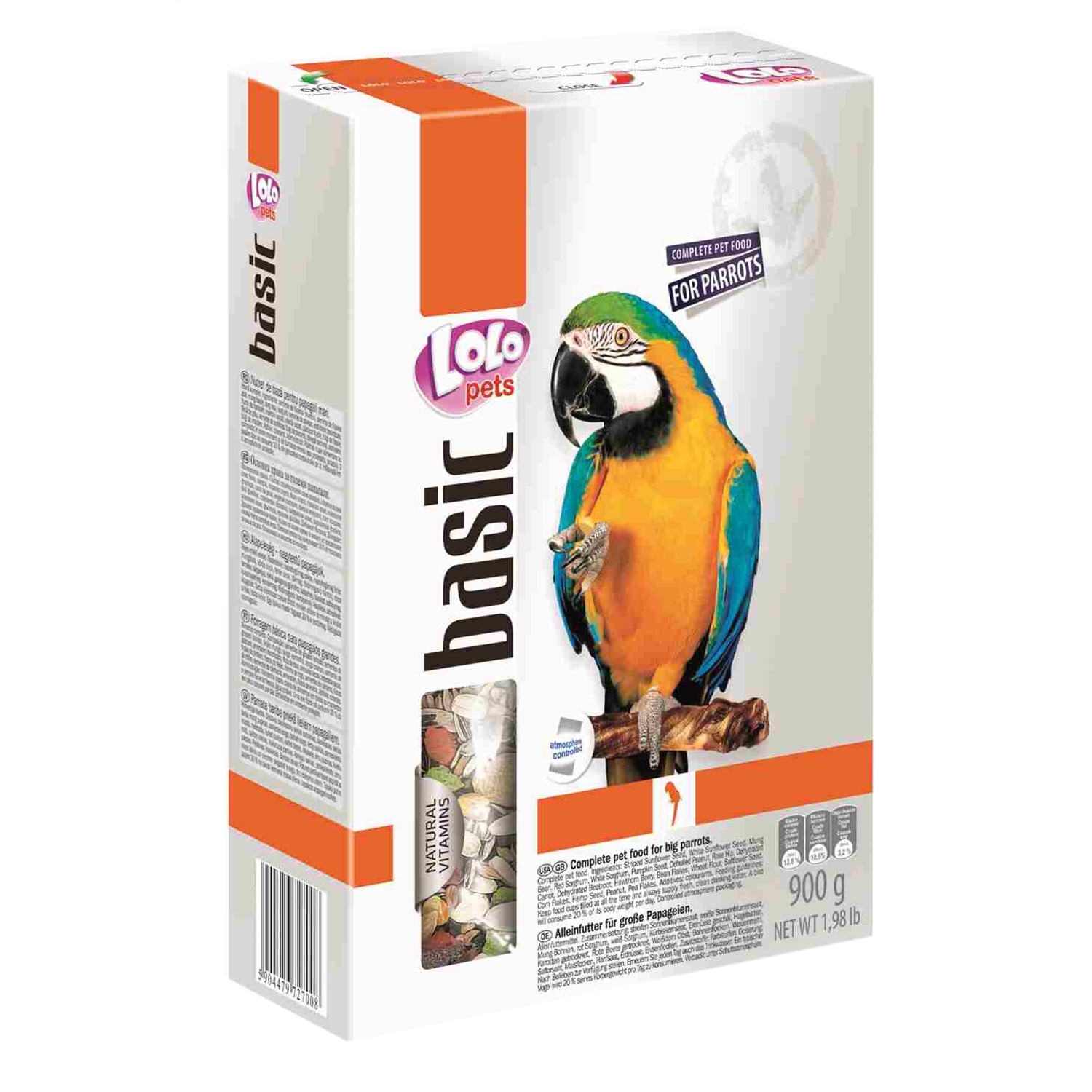 Hrana de baza pentru papagali mari Lolo Pets, 900g