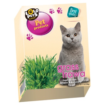 Iarba pentru pisici Lolo Pets, 100 g Iarba pentru pisici Lolo Pets, 100 g