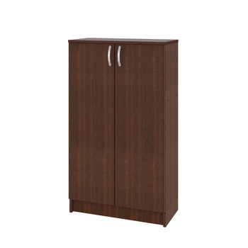Biblioraft Mic cu Usi, Wenge, 70 x 32 x 122 cm Biblioraft Mic cu Usi, Wenge, 70 x 32 x 122 cm