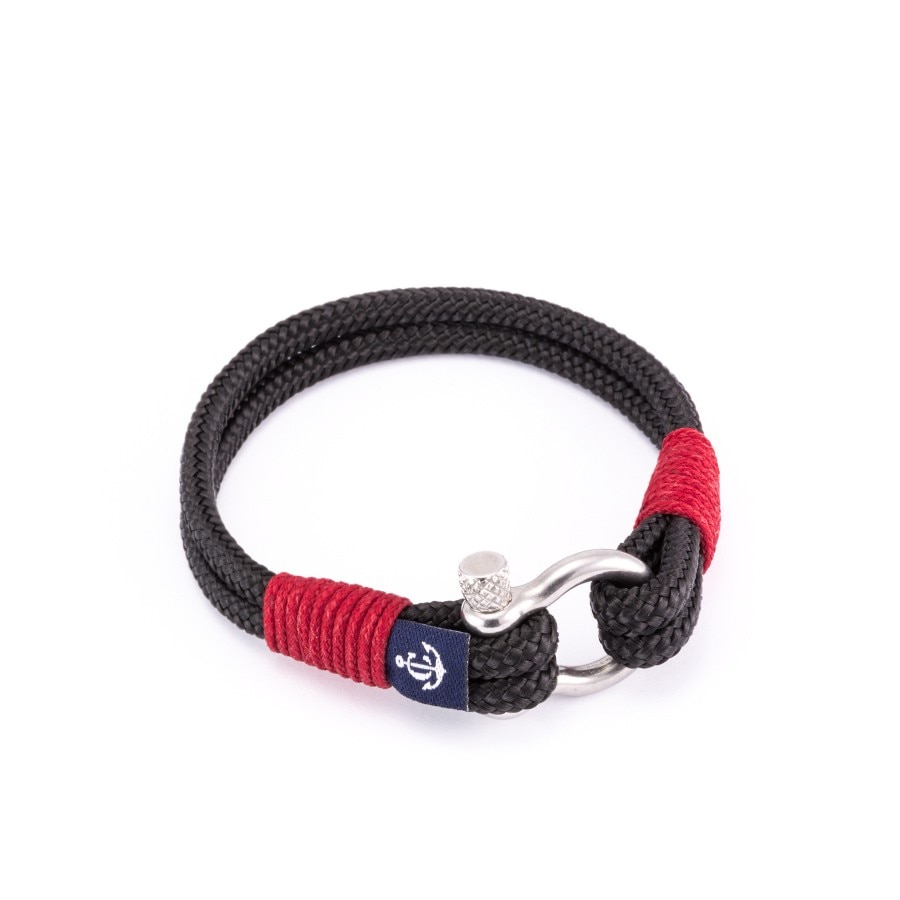 Bratara Neagra/Rosie pentru barbati Constantin Nautics #3042
