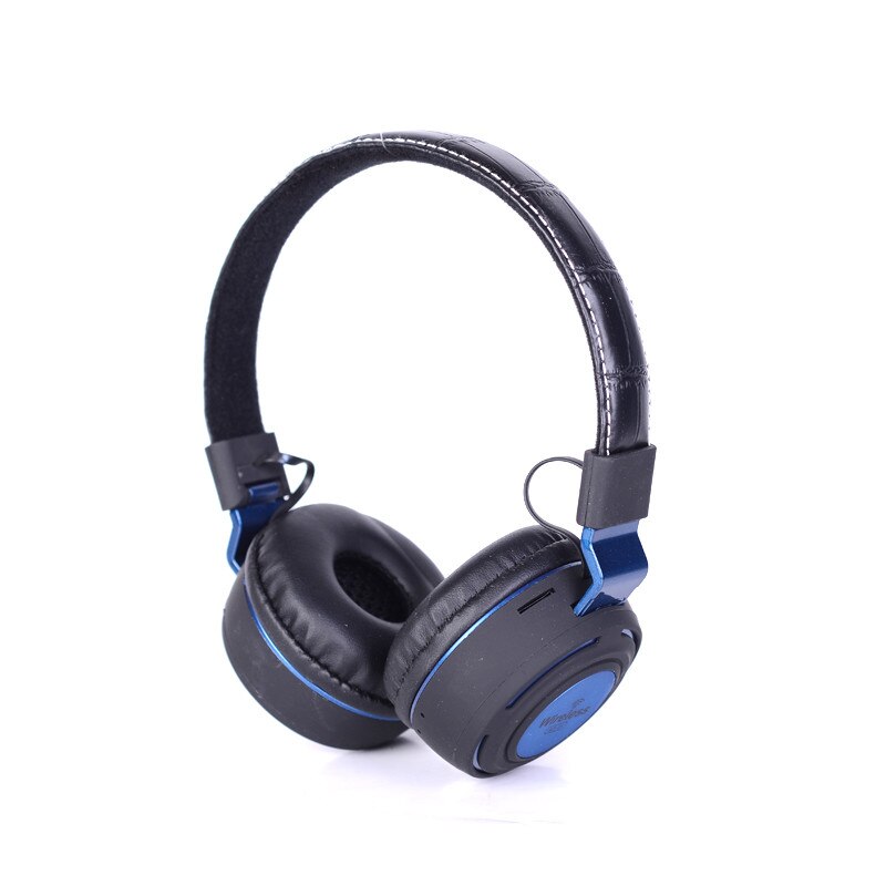 Casti audio Amobis KL-23 /AZ-11, Bluetooth, FM, AUX, SD, MP3, microfon incorporat, Negru / Albastru