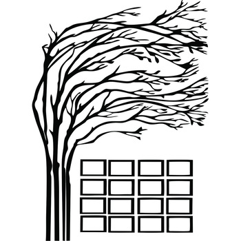 Sticker perete, Copacul cu fotografii, 120x 165 cm Sticker perete, Copacul cu fotografii, 120x 165 cm