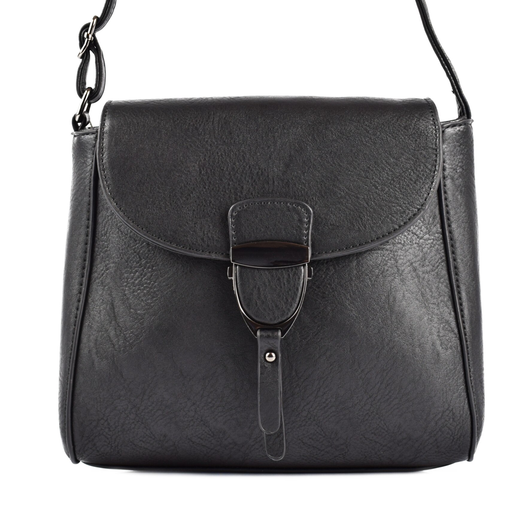 Geanta dama Silvie Neagra piele ecologica