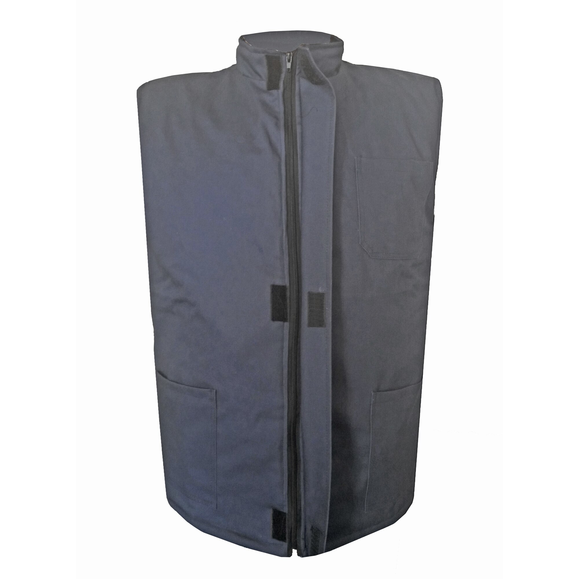 Vesta Clark din tercot, captusita cu minet, Gri, 60 (4XL)