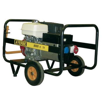Generator electric trifazat, 8 KVA, 3000 rpm, motor Honda, marca Ayerbe AY8000 H TX Generator electric trifazat, 8 KVA, 3000 rpm, motor Honda, marca Ayerbe AY8000 H TX