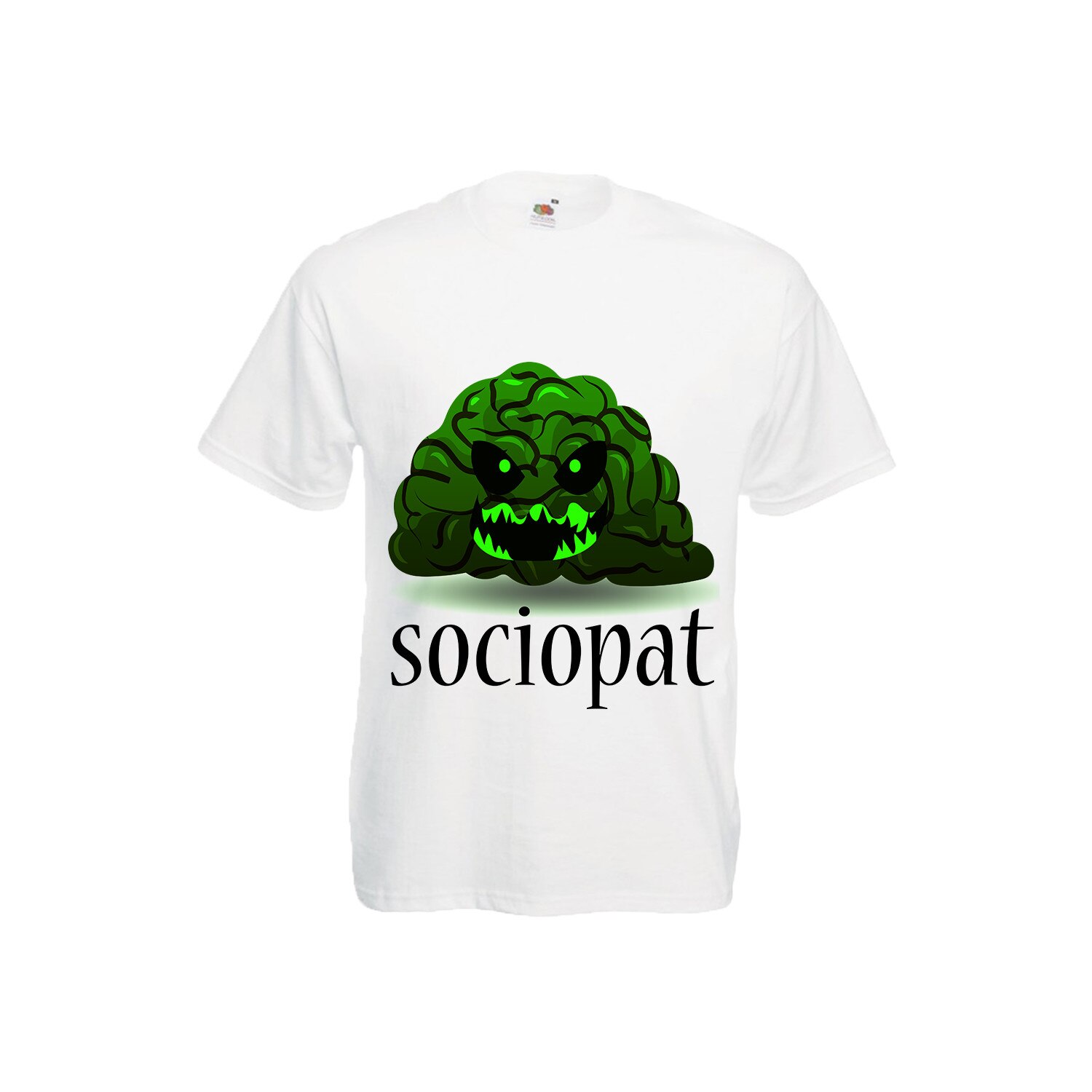 Tricou barbat Sociopat alb XXL