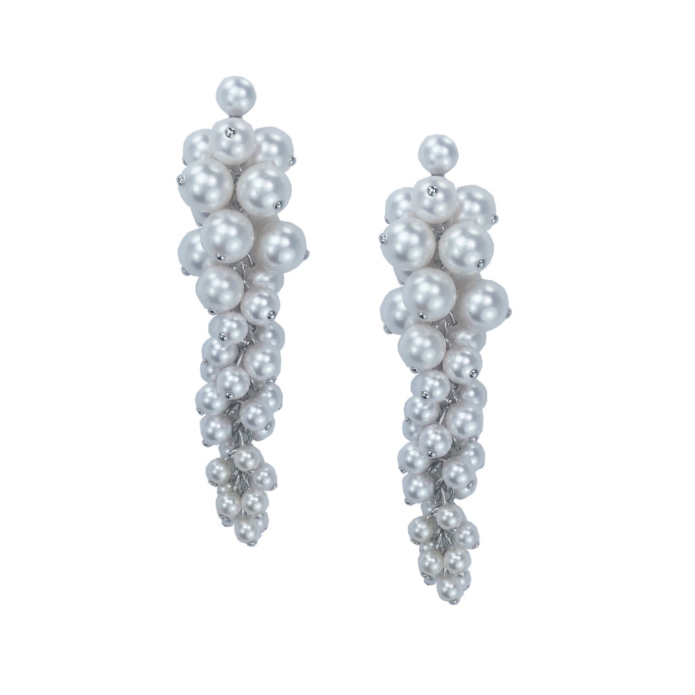 Cercei Carla Brillanti Bryani cu perle Swarovski