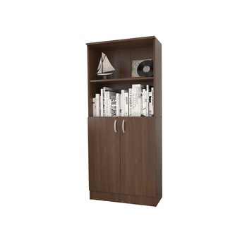 Biblioraft cu Usi Inferioare si O Polita, Wenge, 70 x 32 x 159 cm Biblioraft cu Usi Inferioare si O Polita, Wenge, 70 x 32 x 159 cm