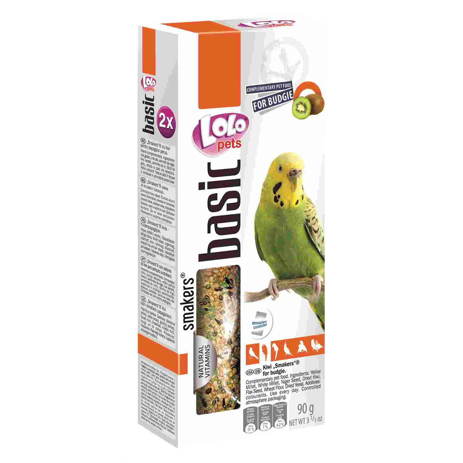 Batoane pentru perusi Lolo Pets cu kiwi, 90 g