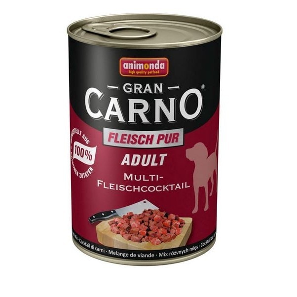 Hrana pentru caini Grancarno Adult Dog Multifleisch-Cocktail 400 gr