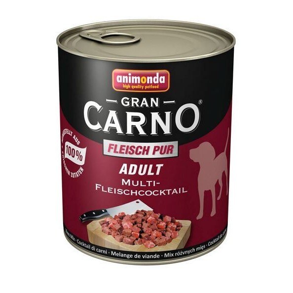 Hrana pentru caini Grancarno Adult Dog Multifleisch-Cocktail 800 gr