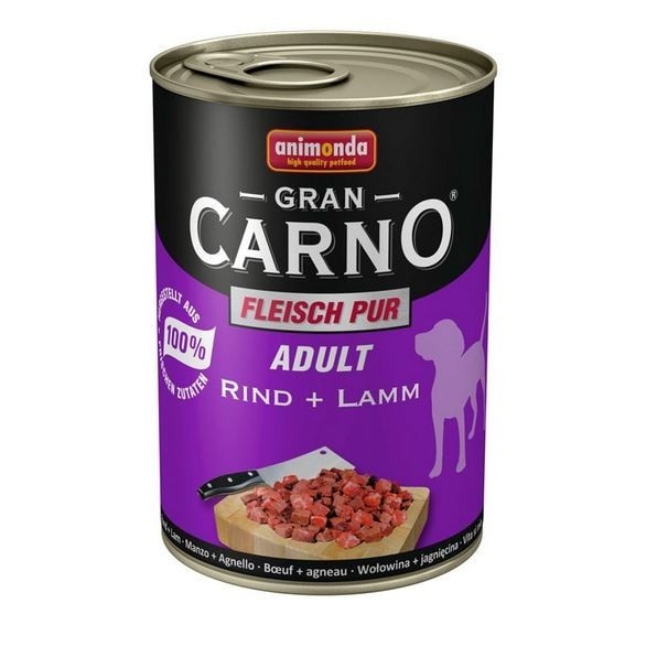 Hrana pentru caini Grancarno Adult Dog Vita Miel 400 gr