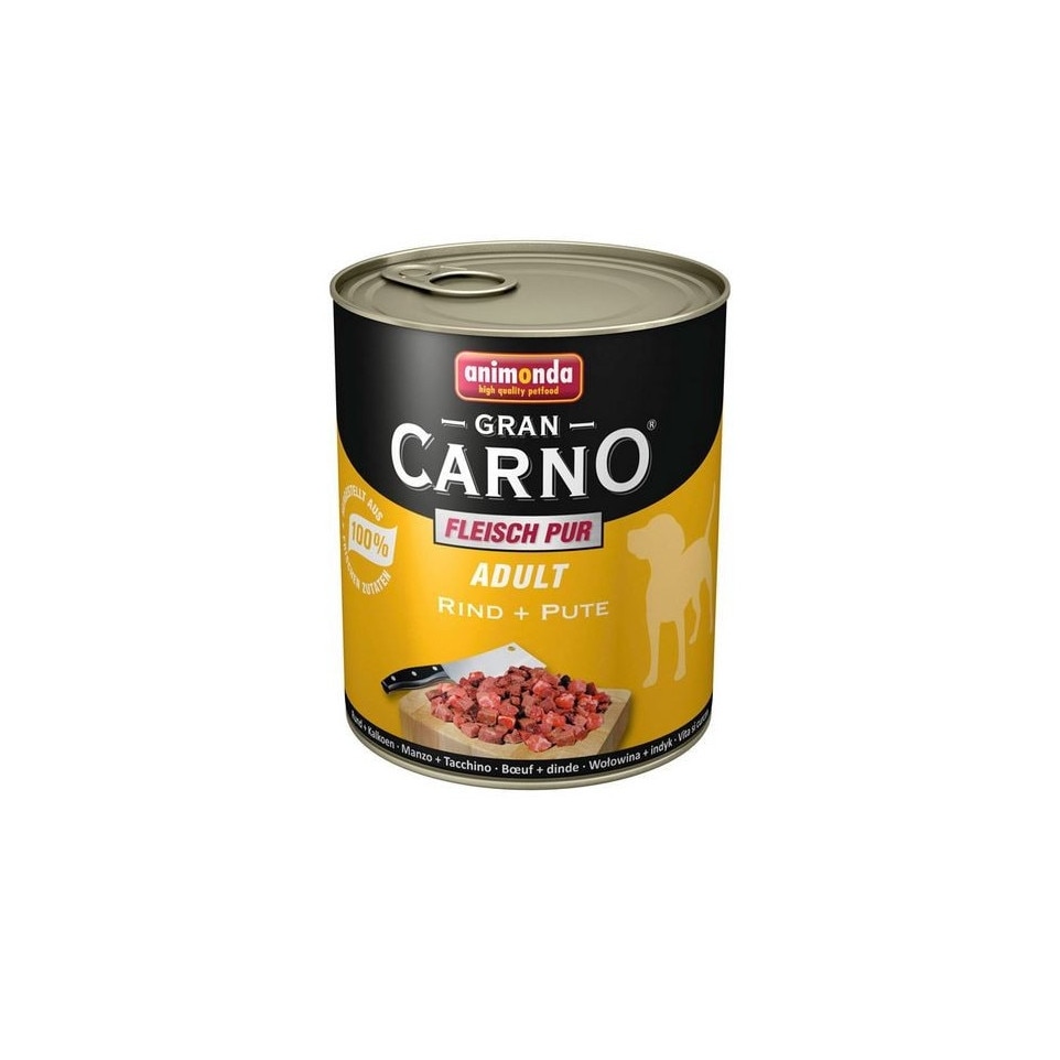 Hrana pentru caini Grancarno Adult Dog Vita Curcan 800 gr