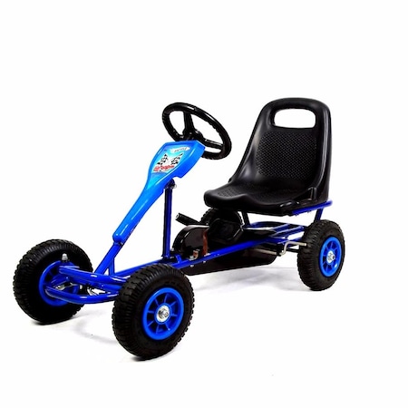 Kart cu pedale Go kart F 90 pentru copii cu varsta intre 2-5 ani,roti din cauciuc cu camera,scaun reglabil