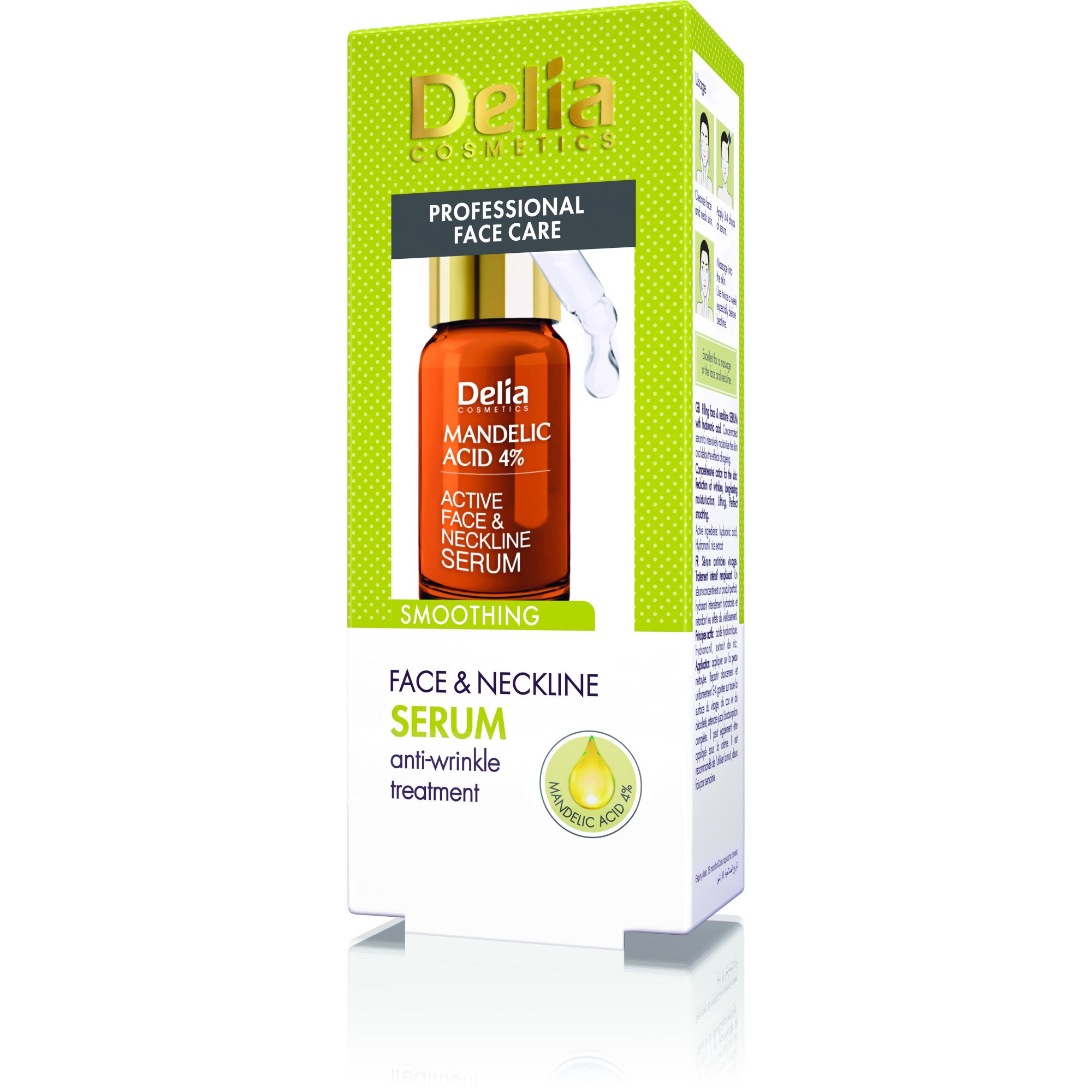 Ser pentru fata si decolteu, cu acid mandelic, Delia Cosmetics, 10ml