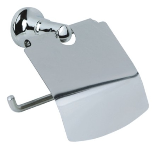 Suport hartie igienica cu capac, crom D1104