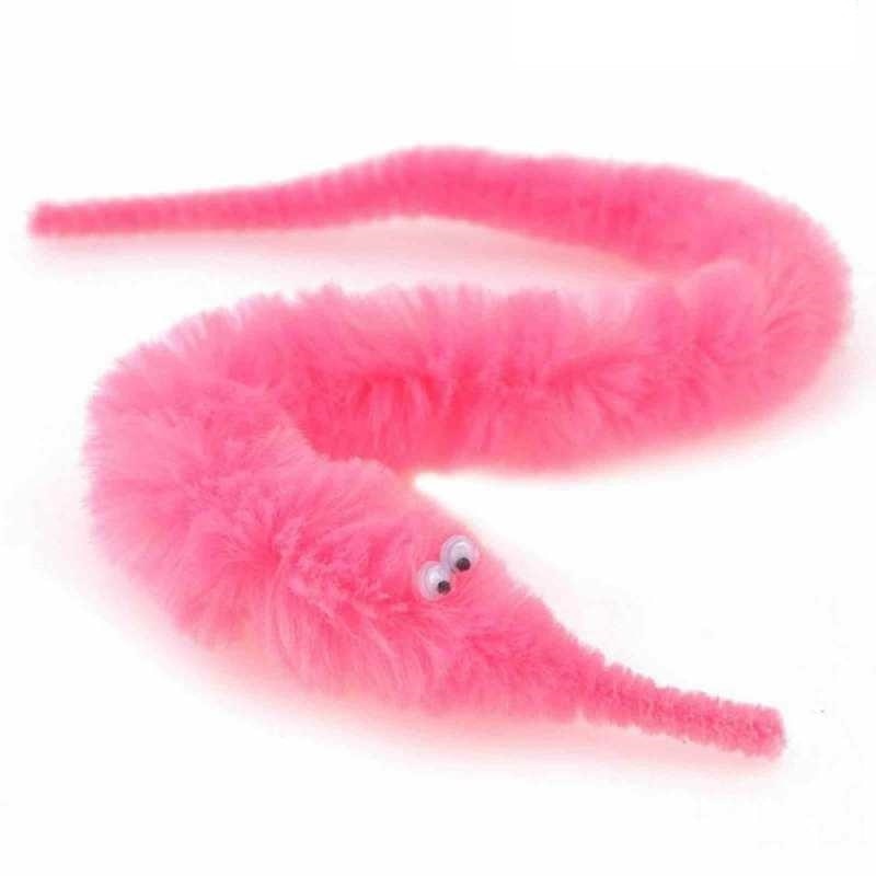 Jucarie plus twisty worm roz