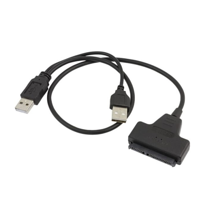OEM adapter, USB 2.0 - Sata 2.5 SSD, Mared, fekete