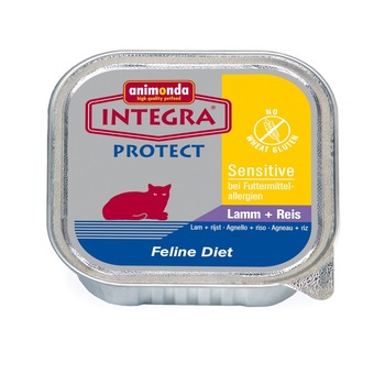 Hrana pentru pisici Integra Protect Sensitive Miel+Orez 100 gr Hrana pentru pisici Integra Protect Sensitive Miel+Orez 100 gr