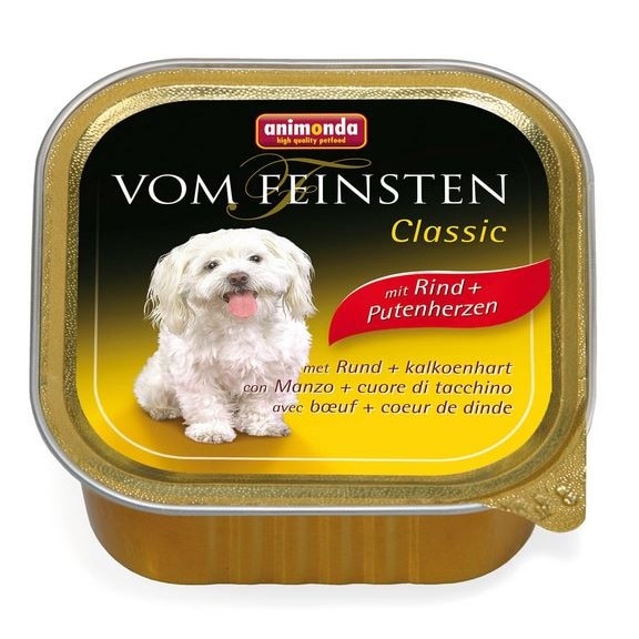 Hrana pentru caini Vom Feinsten Classic Vita+inima Curcan 150 gr
