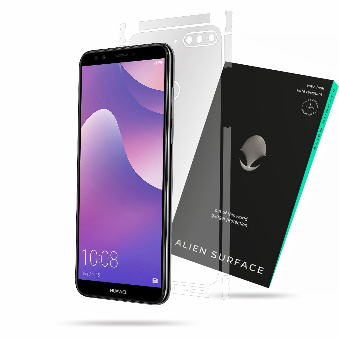 Folie Alien Surface, Huawei Y7 Prime (2018), protectie spate, laterale