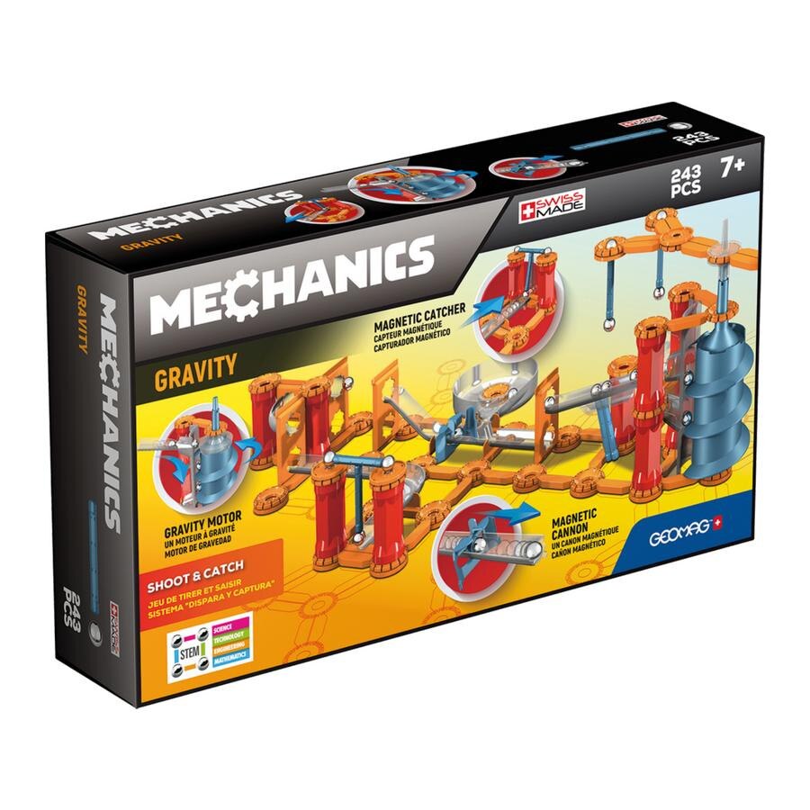 Set de constructie magnetic Geomag Gravity Jump Run 243 piese