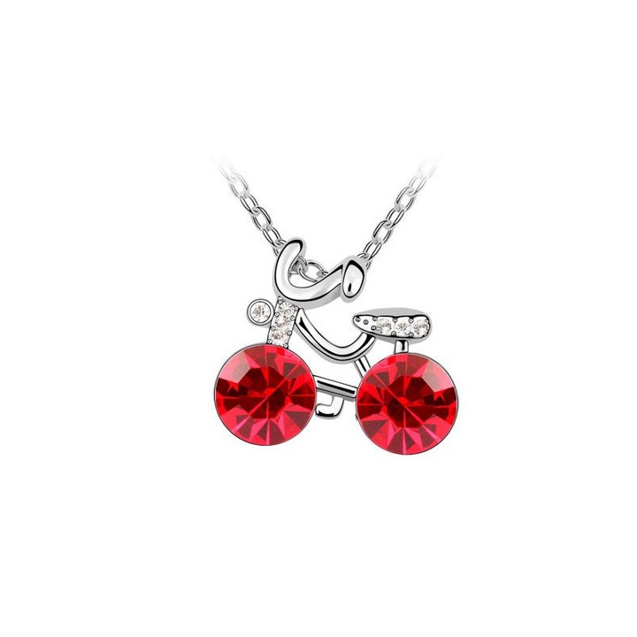 Női nyaklánc kristályokkal, Piros Bicikli Wild