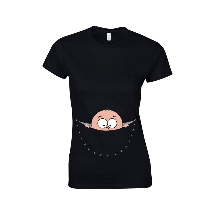 Tricou Personalizat pentru Femei, Negru Marimea S - Baby Boy