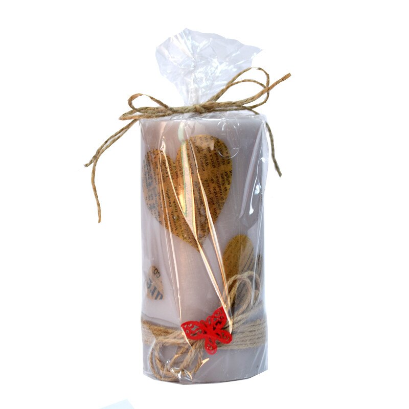 Lumanare Personalizata Gold Love