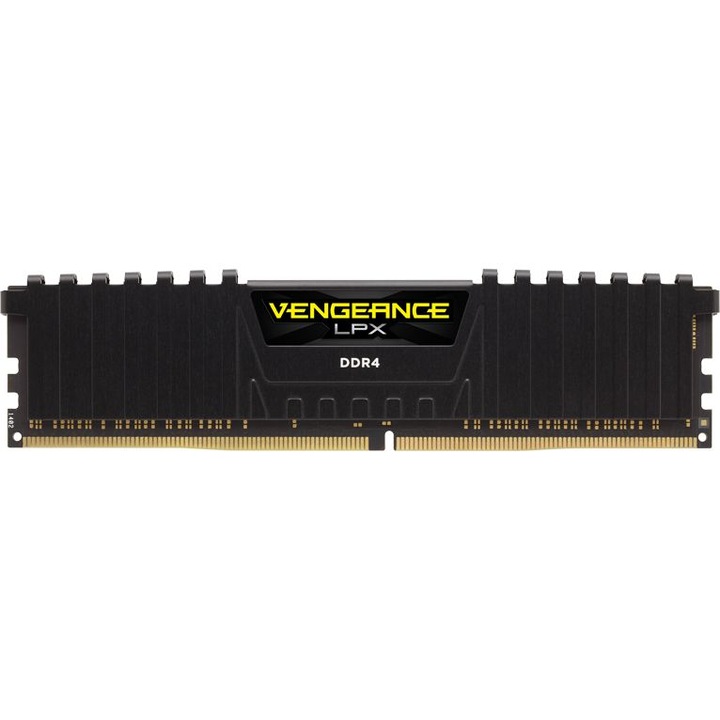 Memorie Corsair Vengeance LPX 16GB (2x8GB) DIMM, DDR4, 3000MHz, CL15, 1.35V, XMP 2.0, Black
