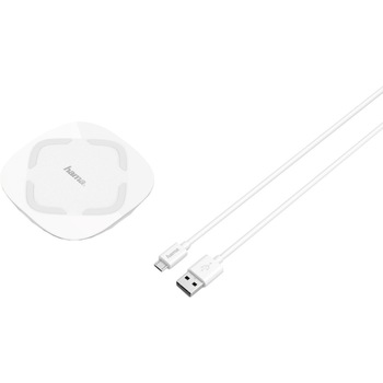 Incarcator wireless Hama QI-UFC 10 178976, Fast Charge, Alb Incarcator wireless Hama QI-UFC 10 178976, Fast Charge, Alb