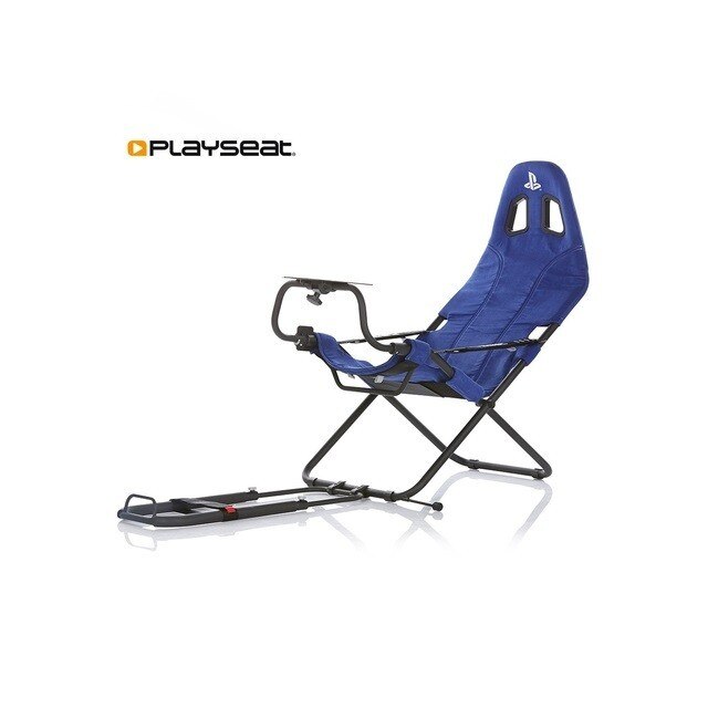 Scaun de gaming Playseat® Challenge PlayStation Edition, Negru/Albastru