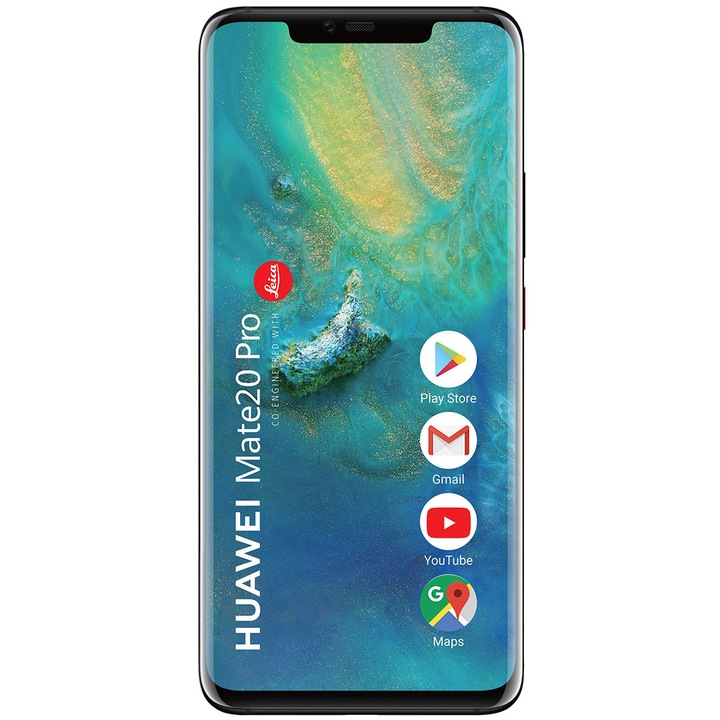 Telefon mobil Huawei Mate 20 Pro, Single SIM, 128GB, Negru