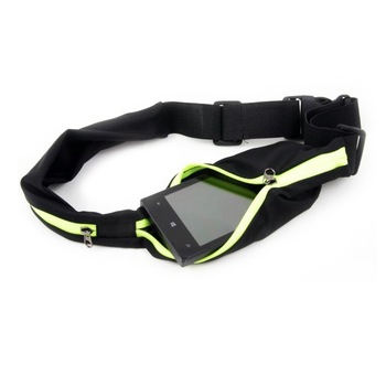 Husa telefon tip banderola XREC, Negru/ Verde Husa telefon tip banderola XREC, Negru/ Verde