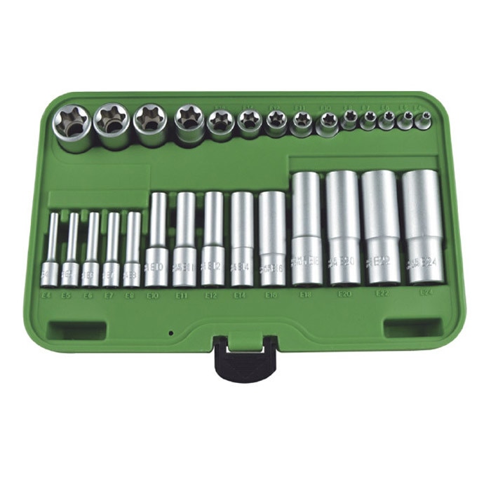 Set de 28 tubulare torx scurte si lungi, JBM